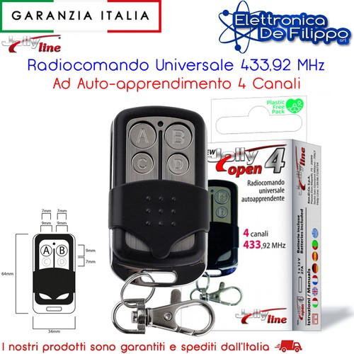 Radiocomando universale 433 - radiocomando, 433,92
