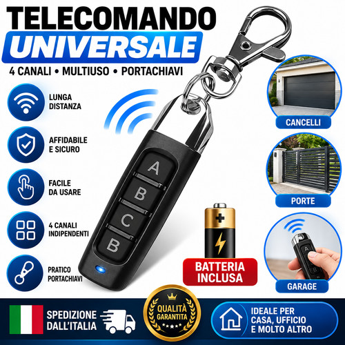 Telecomando universale 433mhz - telecomando,
